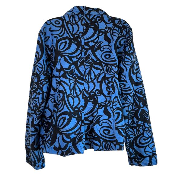 Scott Taylor Womens Art to Wear Silk Blend Blazer Size Extra Large Career Church - Picture 2 of 6